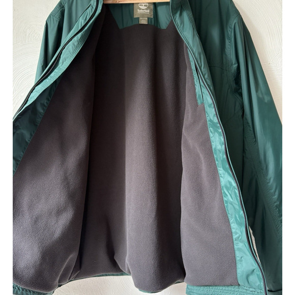 TIMBERLAND Men's XXL Fleece Lined Full Zip Windbreaker Waterproof Outdoor - Picture 4 of 15